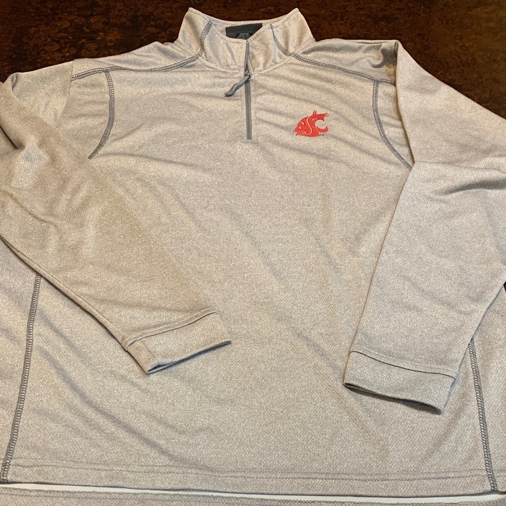 Gray Quarter-Zip Pullover Jacket